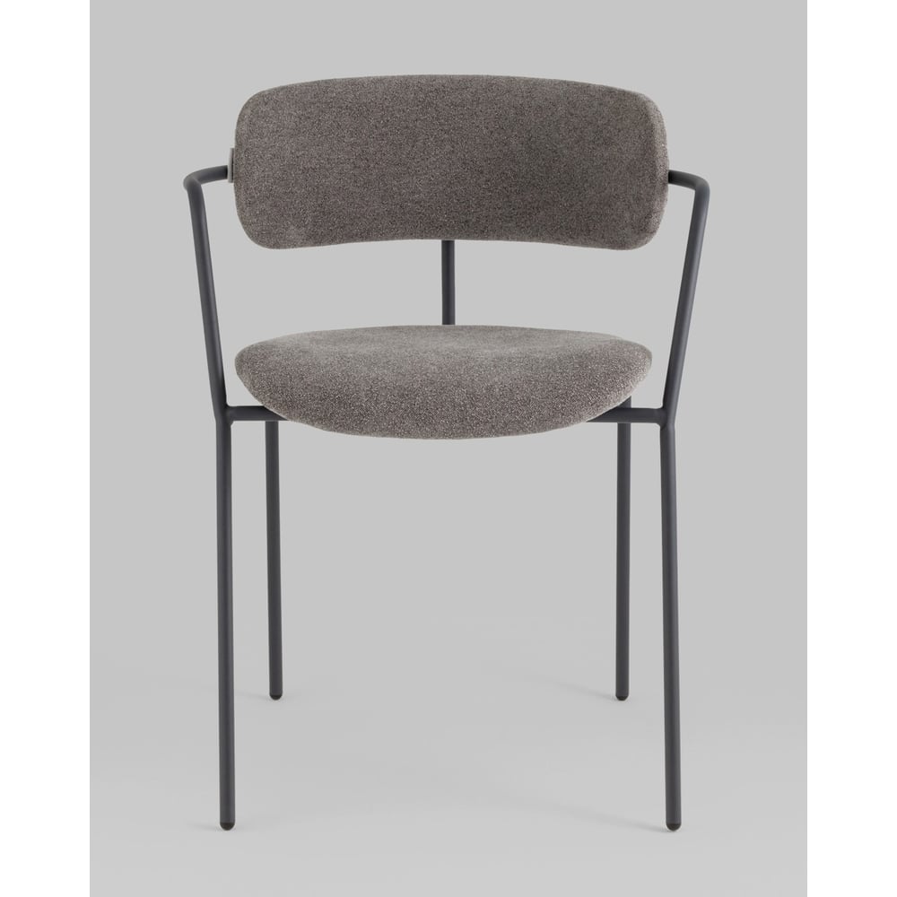 Изображение товара Стул кухонный Груп Дженни букле темно-серый антрацит каркас