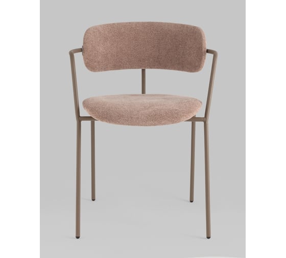 Изображение товара Стул для кухни обеденный Стул Груп Дженни букле бежевый каркас бежево-серый матовый AV 469-Cl230-7006T