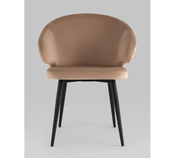 Изображение товара Стул для кухни обеденный Стул Груп с подлокотниками Codo велюр капучино комплект 2 стула LV-105-H65-06-01P BOX