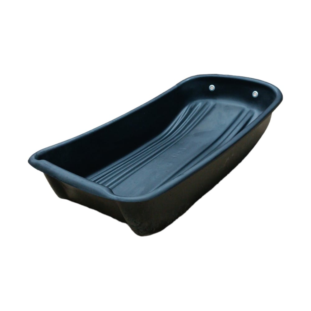 Изображение товара Сани-волокуши ЛЕТО С-2 пластиковые черные 85х45 см с люверсами