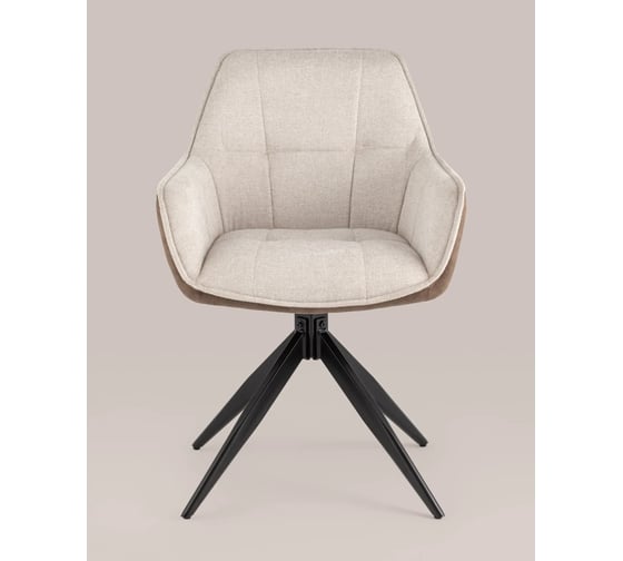 Изображение товара Стул обеденный Стул Груп Alba коричневый c коричневой экокожей комплект 2 стула OSN-2128K UF920-02-PK970-04 BOX