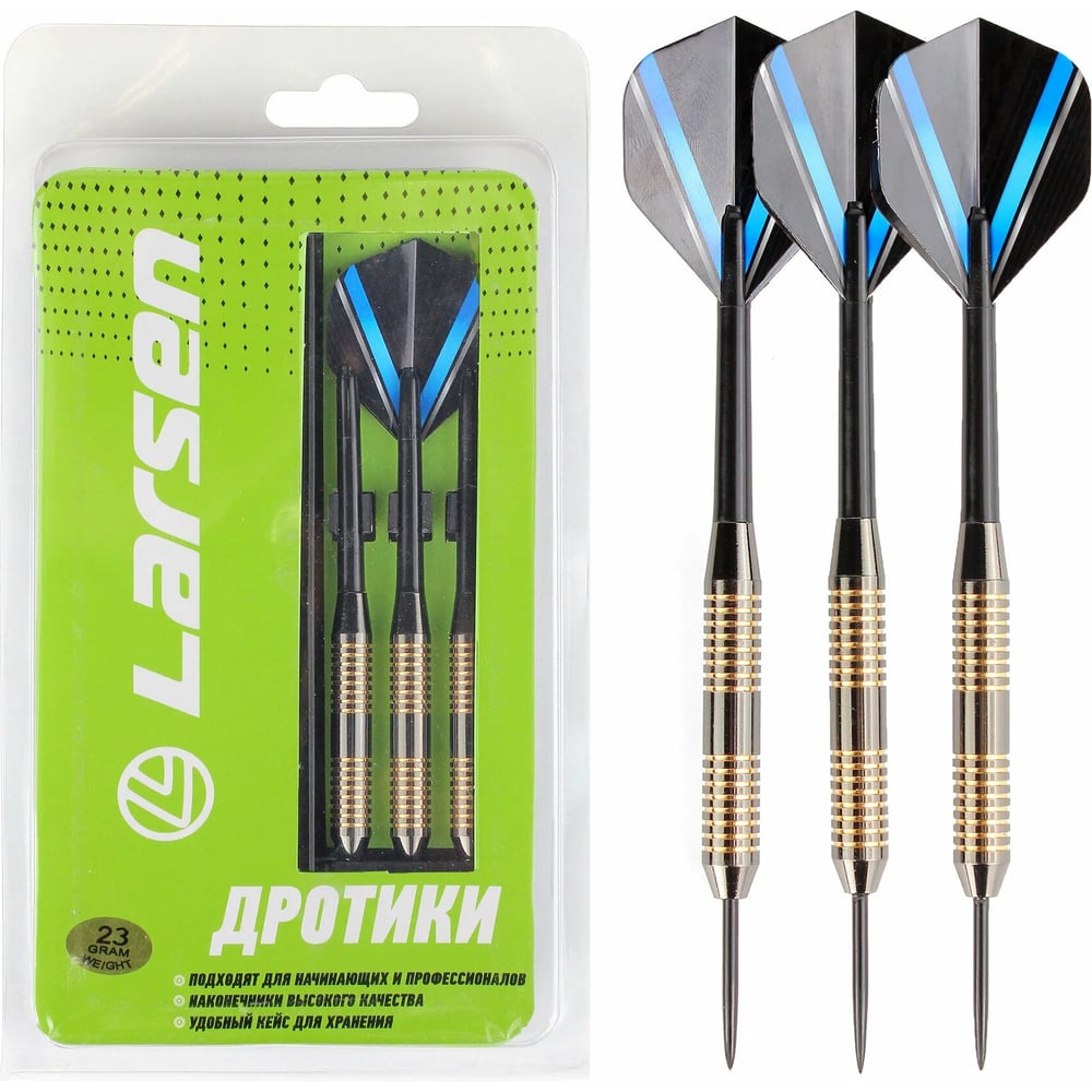 Изображение товара Дротики Larsen DG81107 сталь 23 г комплект из 3 шт для дартса