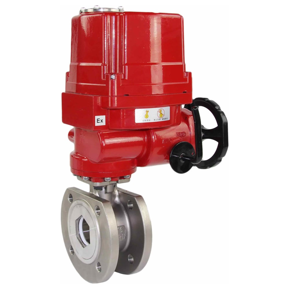 Изображение товара Шаровой кран DN.ru межфланцевый КШмФП 316.200 Ду32 Ру16 электропривод EX-010