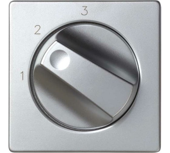 Изображение товара Накладка на поворотный выключатель системы управления на 3 положения Simon, алюминий 82084-33