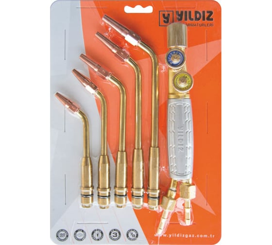 Изображение товара Ацетиленовая горелка YILDIZ наконечник 1, 2, 3, 4, 5 GAZ VA615