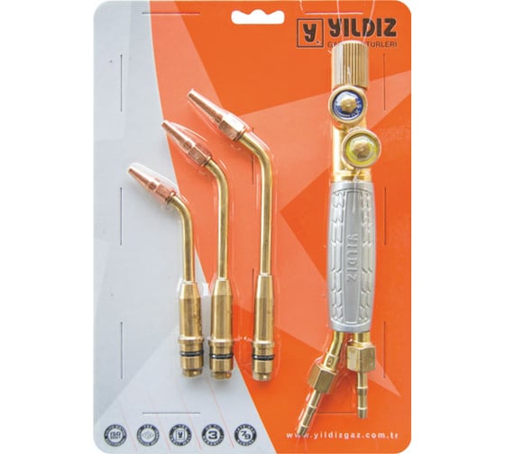 Изображение товара Ацетиленовая горелка YILDIZ наконечник 1, 2, 3 GAZ VA613