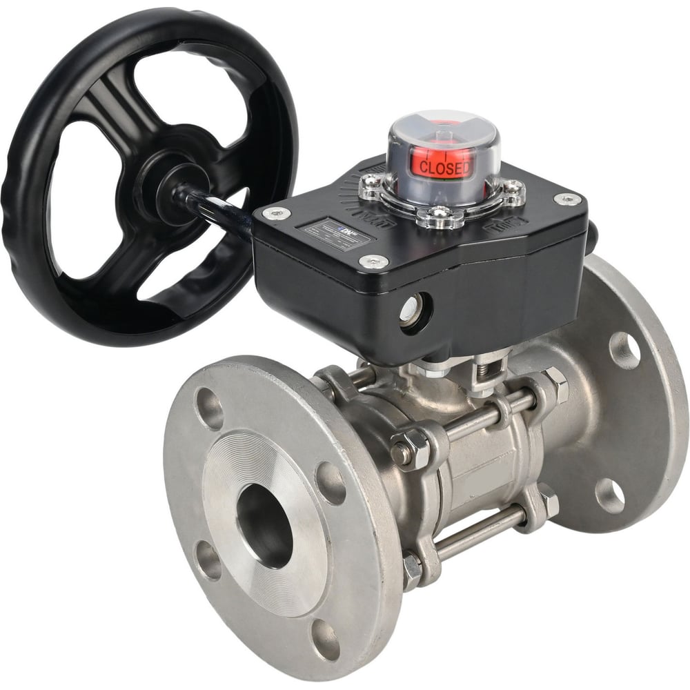 Изображение товара Кран шаровой DN.ru КШПП 316.200-ISO Ду10 Ру63 нержавеющая сталь