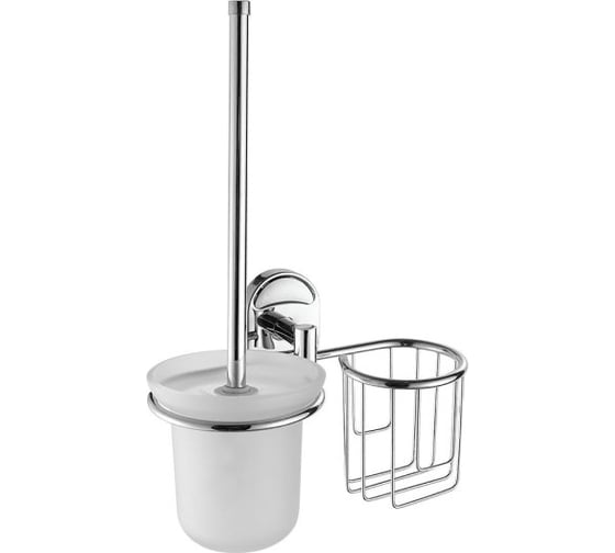 Изображение товара Держатель для ершика и освежителя воздуха FASHUN настенный, нержавеющая сталь A1910-1