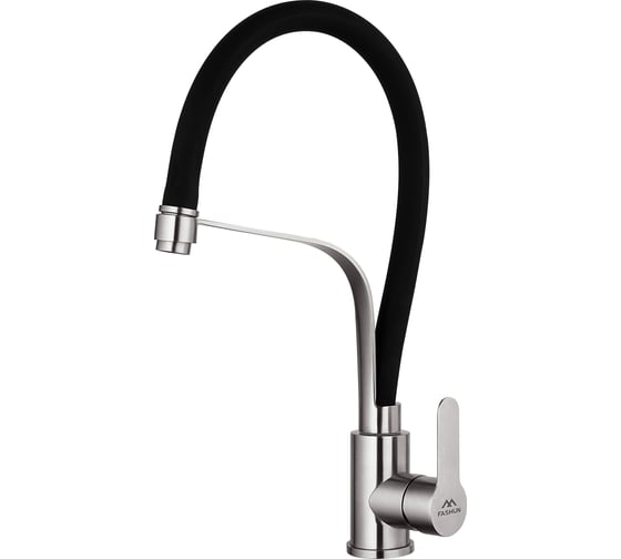 Изображение товара Смеситель для кухни FASHUN мойки из нержавеющей стали с гибким черным изливом A54012-7