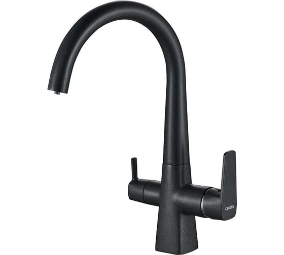 Изображение товара Смеситель для кухонной мойки FASHUN с подключением к фильтру, с питьевой водой, черный A4353-7