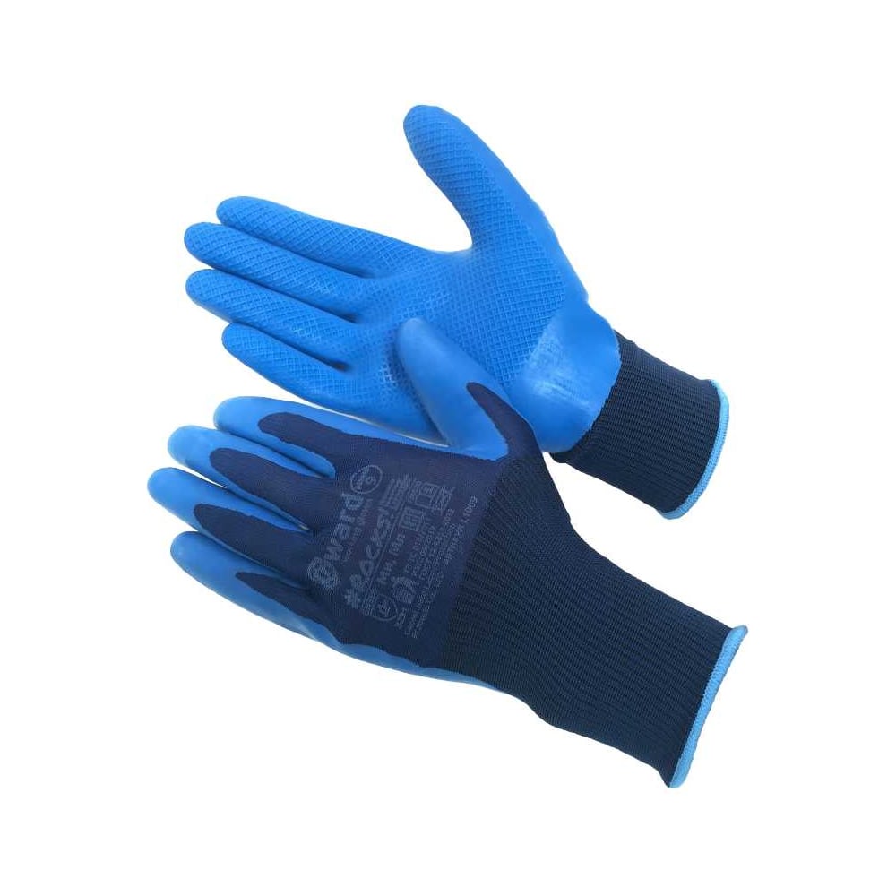 Изображение товара Нейлоновые перчатки Gward Rocks с латексным покрытием, 12 пар