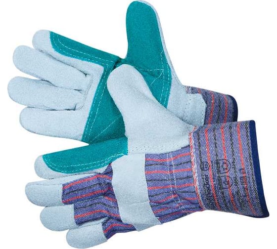 Изображение товара Перчатки комбинированные из спилка Gward Docker c усиленной ладонью размер XL, 12 пар в упаковке XY148