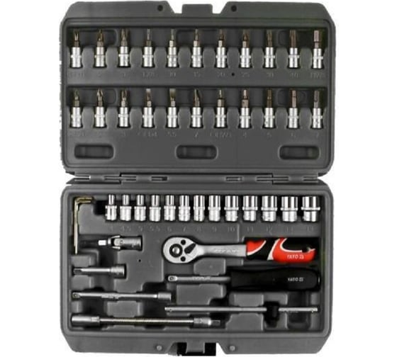 Изображение товара Набор насадок YATO 1, рост 4" 46 шт. YT-14474