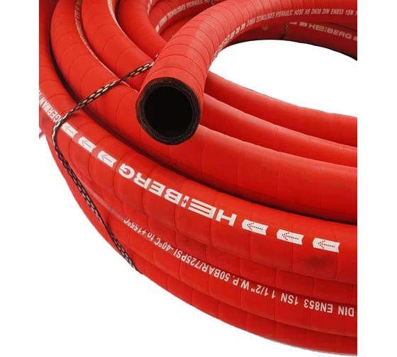 Изображение товара Рукав высокого давления HEIBERG Dn6 DIN EN853 1SN 1, рост 4",W.P 225 BAR, (-40 +155C), 100 м 0001T6