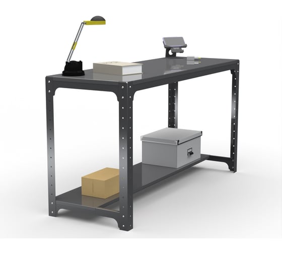 Изображение товара Стол металлический ООО Металекс серия KIT 750х1400х600 одна полка, серый, рост 201341