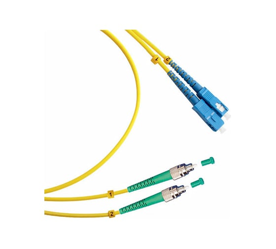 Изображение товара Оптический патч-корд TopLAN, дуплексный, FC/APC-SC/UPC, SM 9/125, 100 м, DPC-TOP-652-FC/A-SC/U-100