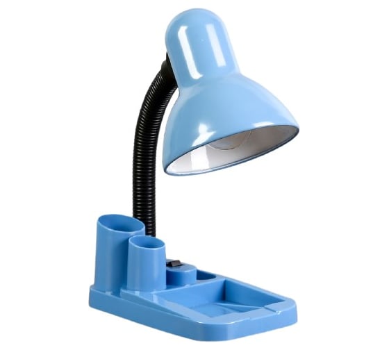 Изображение товара Настольная лампа RISALUX "Мудрец" Е27 40W, 220В синий 18х11,5х33 см 4063992