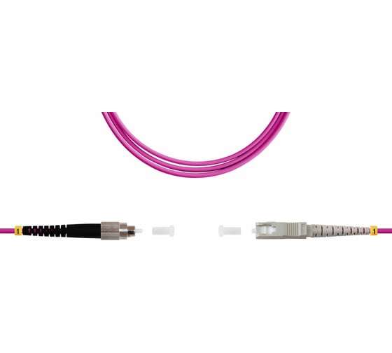 Изображение товара Оптический патч-корд TopLAN, симплексный, FC/PC-SC/PC, PC-TOP-OM4-FC/P-SC/P-100