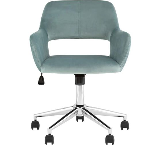Изображение товара Кресло компьютерное Стул Груп ROSS, велюр, серо-зеленый ROSS CHROME VELVET Olive 61