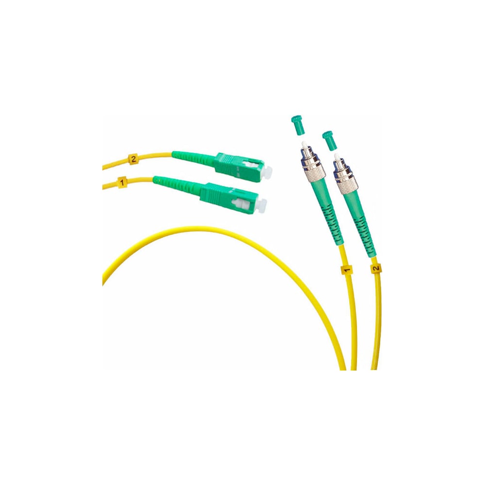 Оптический патч-корд TopLAN, дуплексный, FC/APC-SC/APC, 657A1, 150 м, DPC-TOP-657A1-FC/A-SC/A-150