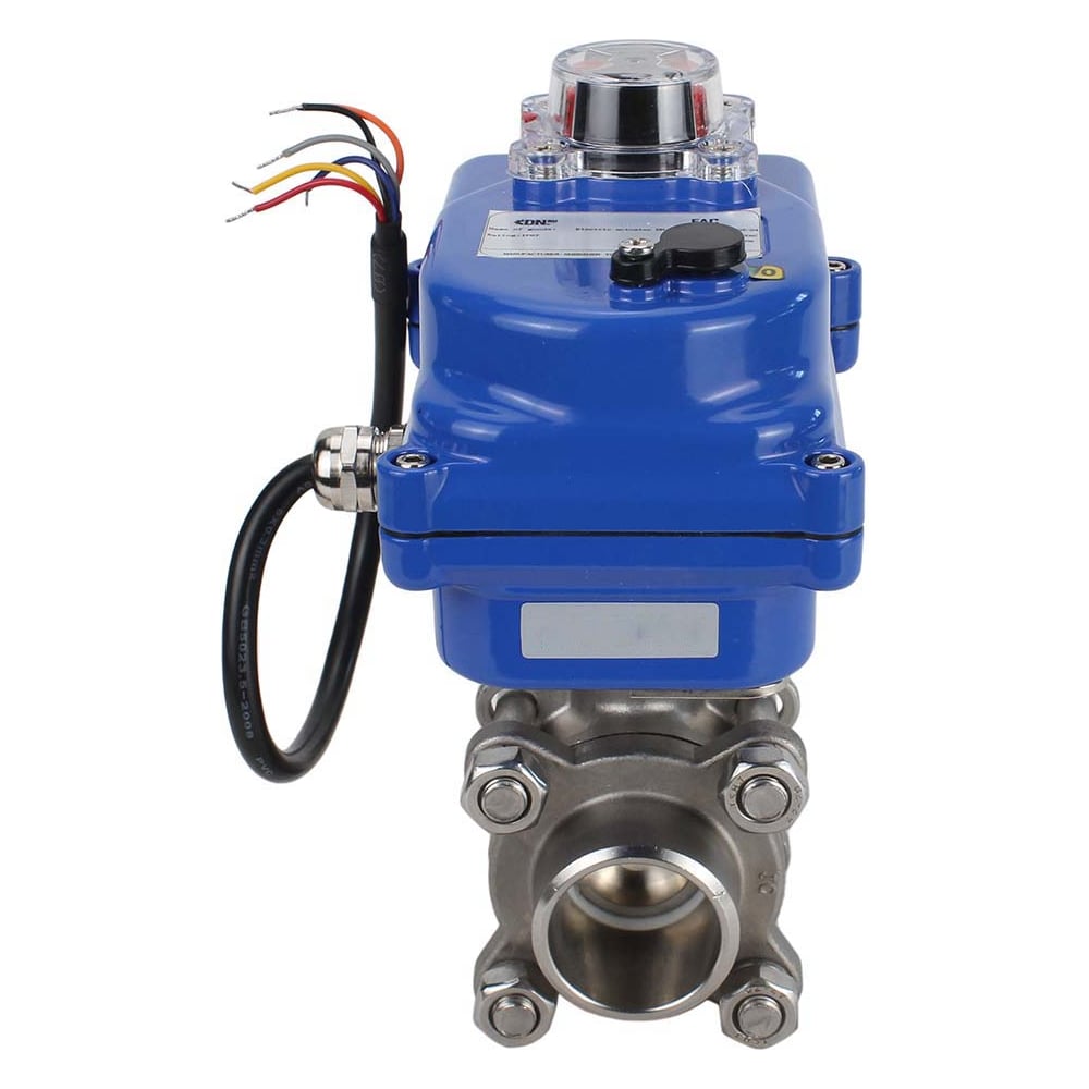 Изображение товара Кран шаровой DN.ru КШПП 316.200-ISO Ду15 Ру63 с электроприводом 220В