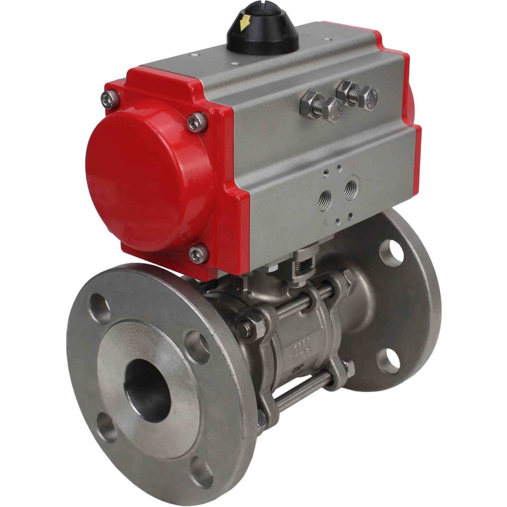 Изображение товара Кран шаровой DN.ru КШПП 316.200-ISO Ду20 Ру63 с пневмоприводом D160-09516