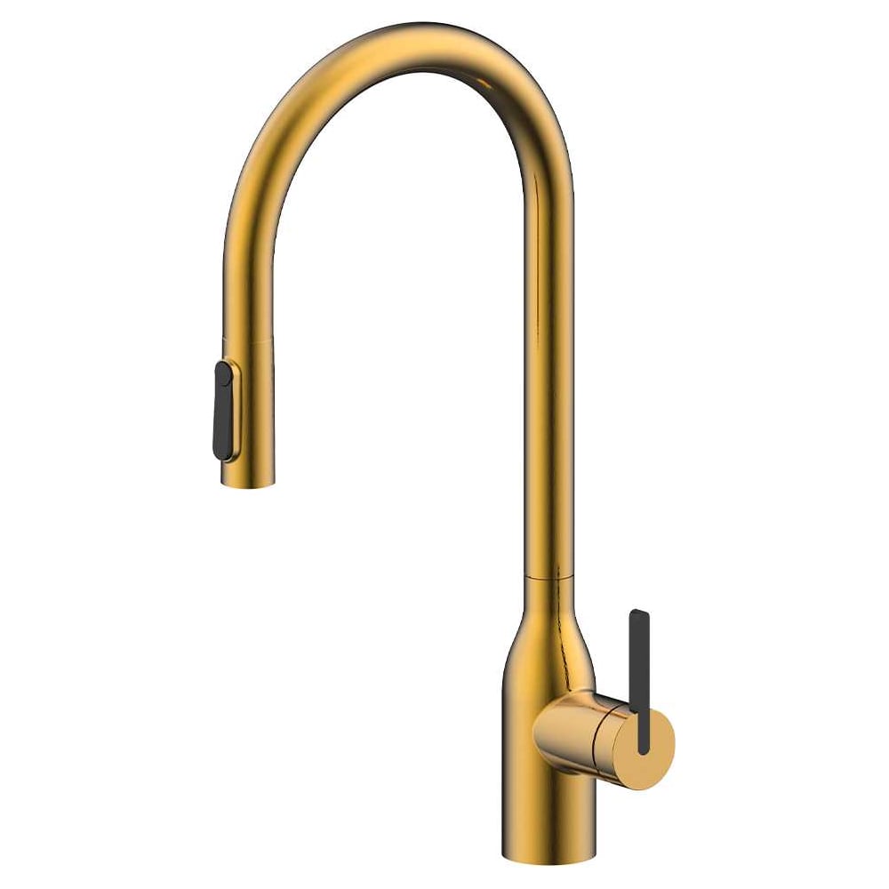 Изображение товара Смеситель для кухни Paulmark Universal брашированный золото 242 мм