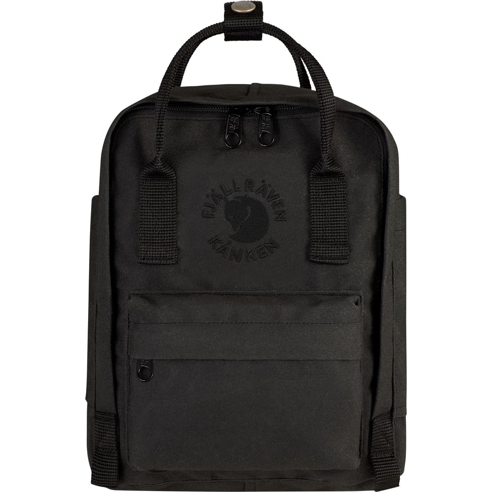 фото Рюкзак fjallraven re-kanken mini, черный, 20х13х29 см, 7 л f23549-550