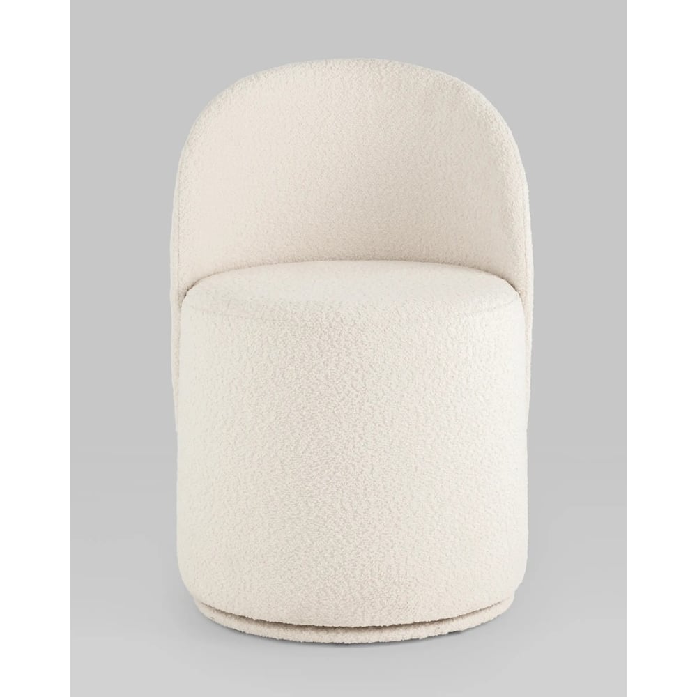 Изображение товара Пуф вращающийся Стул Груп Loreen букле белый