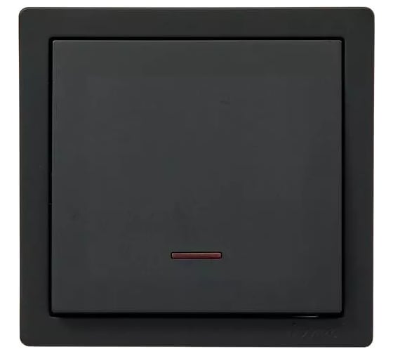 Изображение товара Выключатель с подсветкой Lezard LETO чёрный бархат 752-4200-111