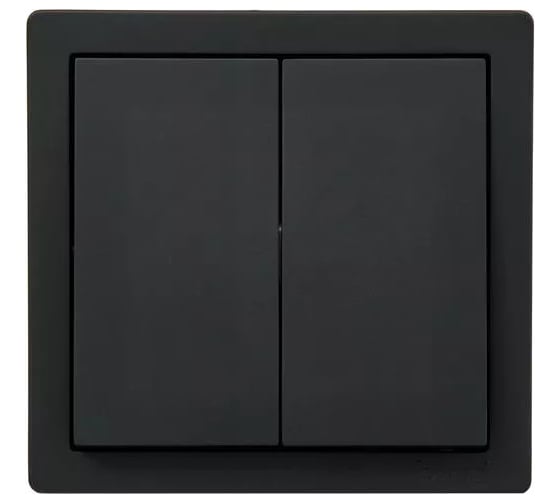 Изображение товара Выключатель двойной Lezard LETO чёрный бархат 752-4200-101