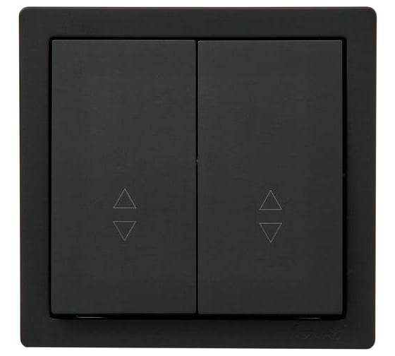 Изображение товара Выключатель проходной двойной Lezard LETO чёрный бархат 752-4200-106