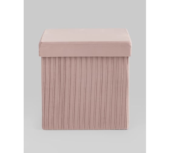 Изображение товара Пуф складной Стул Груп Store Square с ящиком, пыльно-розовый HS15-F12 V28