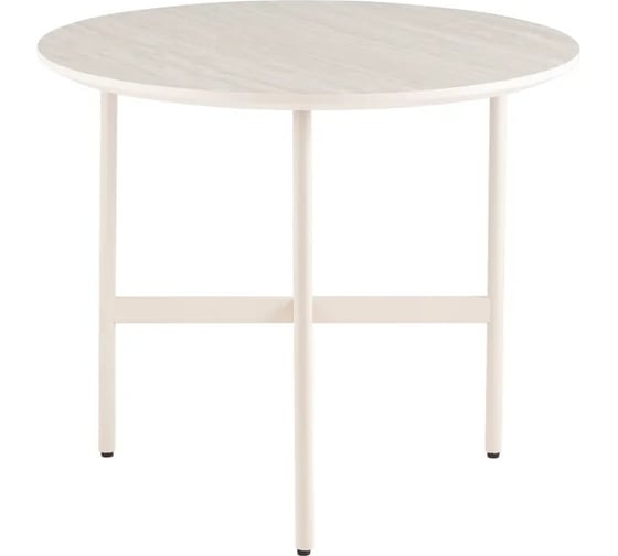 Изображение товара Столик журнальный Стул Груп круглый Make, кремовый HPL пластик B-3052-1 7458-06 creamy 68