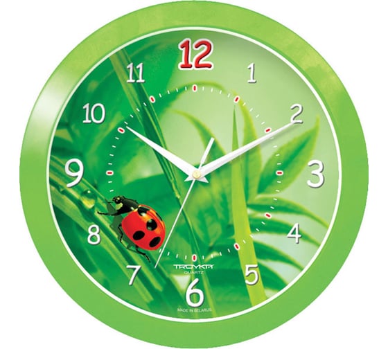 Изображение товара Настенные часы TROYKATIME Тройка божья коровка 11121142