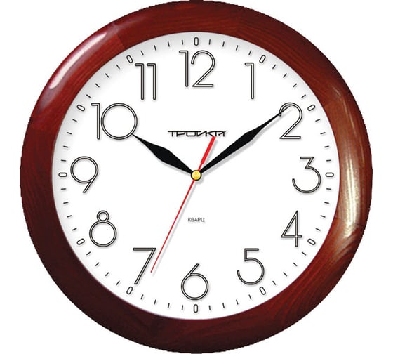 Изображение товара Настенные деревянные часы TROYKATIME Тройка 11162183