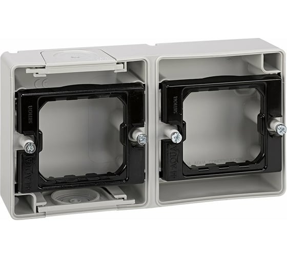 Изображение товара Основание под 2-местную рамку Simon IP55, 152*84*33мм, S44 Aqua, серый 4400761-035