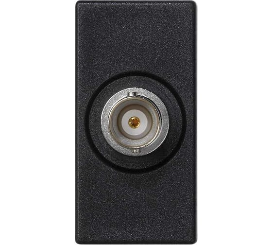 Изображение товара Плата Simon, с коаксиальным р/ч-разъёмом BN 1/2 К45, Rволн = 75 Ом, под пайку, байонет, графит СK102D-14