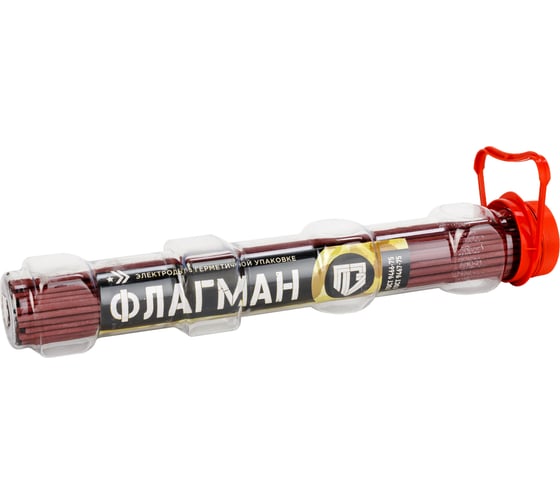 Изображение товара Электроды АНО-21 Стандарт ФЛАГМАН 3.0 мм, капсула 1.5 кг, ГОСТ 9466-75 ООО «Пензенские электроды» 00-00002503