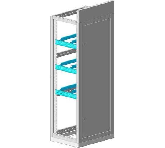 Изображение товара Корпус MULTICOLOR ЩО-70 (600x2200x600) S каркаса 1,5 мм (ШхВхГ) RAL 7035 MLT.SHO70.60.22.60.SK15