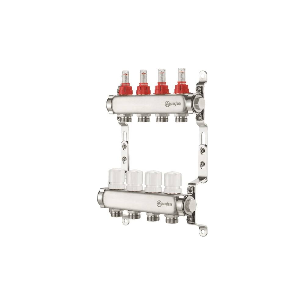 Изображение товара Группа коллекторов Aquasfera нержавеющая сталь 12 контуров 3/4EK-M