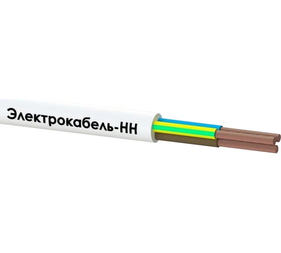 Изображение товара Провод ЭЛЕКТРОКАБЕЛЬ НН ПВС 3x2.5, 380В, белый, упаковка 100м 000010105