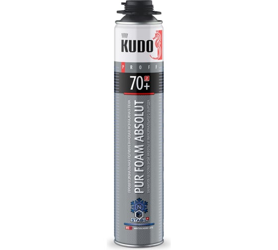 Изображение товара Пена полиуретановая монтажная KUDO PROFF 70+ ARKTIKA NORD 1000 мл + KUPP10WN70+