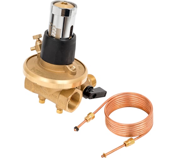 Изображение товара Балансировочный клапан Aquasfera авт латунь, Ду20 Ру16 м/м 5-25кПа Kvs2.5 EURO 2010-02 022-6503