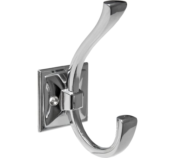 Изображение товара Комплект kerron из 2 шт. крючок мебельный двухрожковый, хром, KR 0390 SET2(KR 0390)