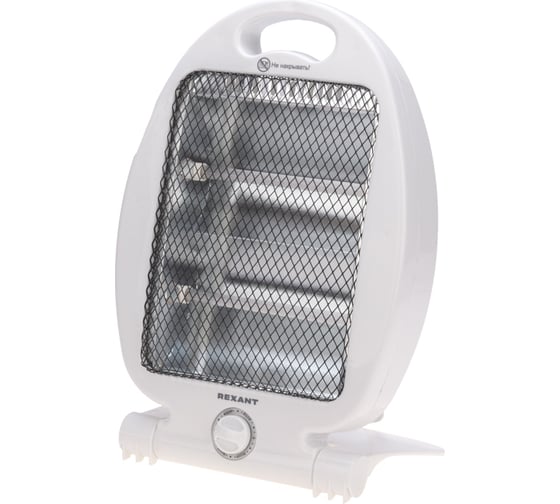 Изображение товара Обогреватель электрический инфракрасный настольный REXANT 0,8кВт с кварцевыми трубками, с складным основанием 60-0057