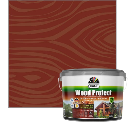 Изображение товара Пропитка для защиты древесины Dufa Wood Protect махагон 2,5 л МП000015764