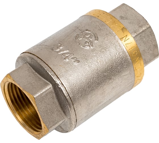 Изображение товара Обратный клапан Aquasfera латунь, пруж Ду20 Ру30 м/м д/PPSU+EPDM 3005-02 019-2701