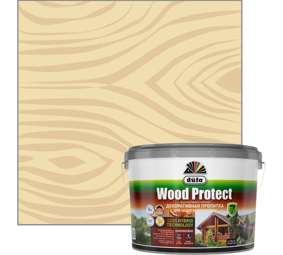 Изображение товара Пропитка для защиты древесины Dufa Wood Protect бесцветный 2,5 л МП000015751