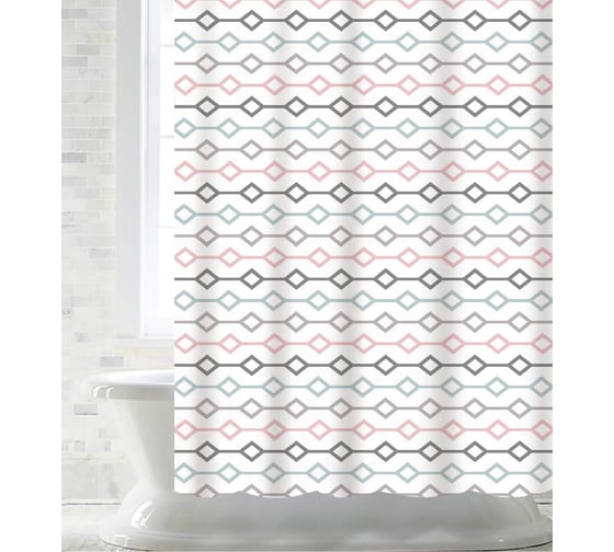 Изображение товара Штора для ванной PRIMANOVA WAVES 180x200 PLE DR-60066